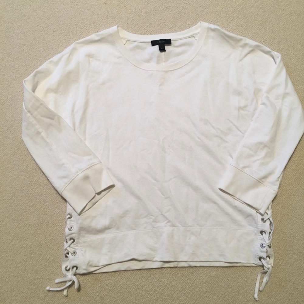 Jcrew white sweatshirt